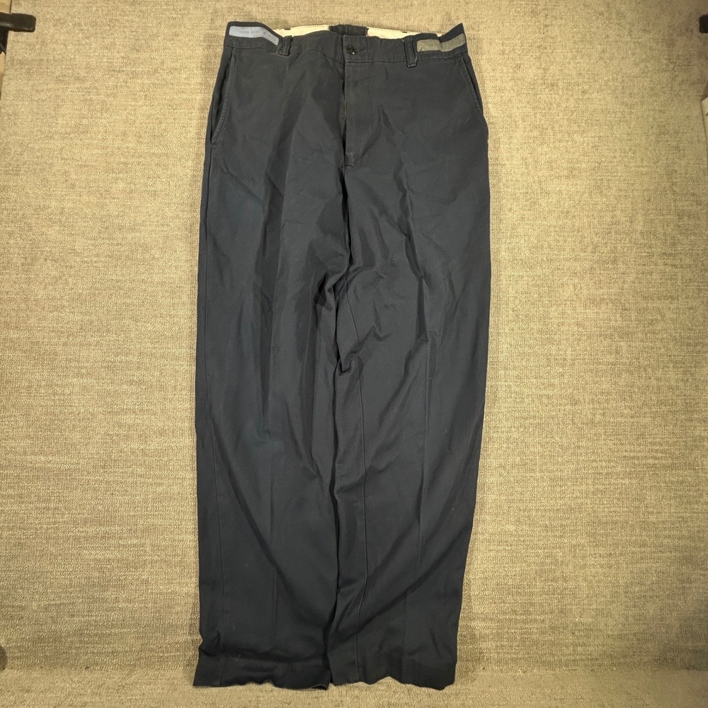 Red Kap Work Pants Mens 32 Navy Blue Good PT20NV6 Straight Leg Twill Utility